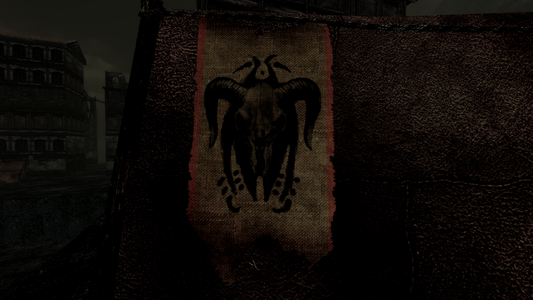 A banner shown on a Risar tent in Gaul'kor.