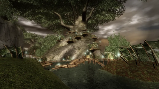 A potentially multi-species village as seen prior to The Irruption